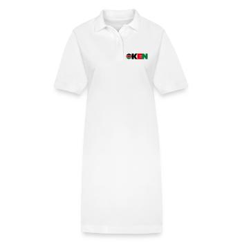 Kenia - Stanley/Stella Frauen Bio-Polokleid PAIGER - Weiß - Vorne