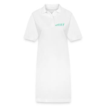 Silhouette évolutive avancée - Robe polo bio PAIGER Stanley/Stella Femme - blanc - Devant