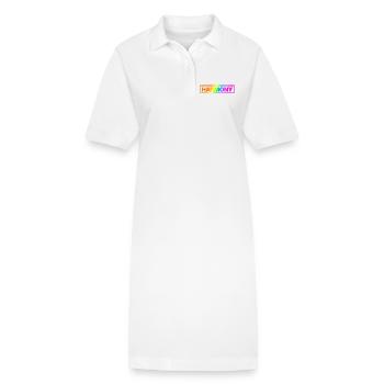 Typo HARMONY Contour Arc-en-ciel - Robe polo bio PAIGER Stanley/Stella Femme - blanc - Devant
