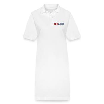 Philadelphia Skyline Silhouette Design - Stanley/Stella PAIGER Organic Women’s Polo Dress - white - Front