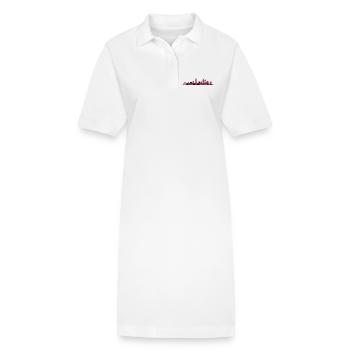 Style de clocher de la ville de Lille City Modern Line Art - Robe polo bio PAIGER Stanley/Stella Femme - blanc - Devant