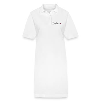 Lehrer - Stanley/Stella Frauen Bio-Polokleid PAIGER - Weiß - Vorne