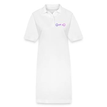 Idée de cadeau pour un joueur de frisbee avec Frisbee - Robe polo bio PAIGER Stanley/Stella Femme - blanc - Devant