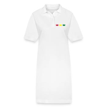 Couronnes rasta - Robe polo bio PAIGER Stanley/Stella Femme - blanc - Devant