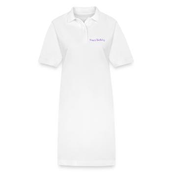 HAPPY BIRTHDAY - Robe polo bio PAIGER Stanley/Stella Femme - blanc - Devant