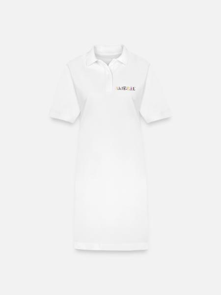 Amélie - Stanley/Stella Frauen Bio-Polokleid PAIGER - Weiß