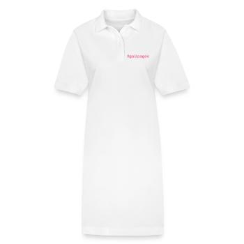 Galapagos Island - Stanley/Stella PAIGER Organic Women’s Polo Dress - white - Front