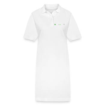 Barre de chargement Vert 1% contour Noir - Robe polo bio PAIGER Stanley/Stella Femme - blanc - Devant