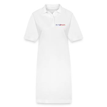 Slavery Freedom Financial Mindset Shirt - Stanley/Stella PAIGER Organic Women’s Polo Dress - white - Front