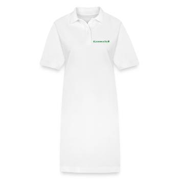 Se sentir DÉCONNECTÉ | Humeur du développeur | sombre - Robe polo bio PAIGER Stanley/Stella Femme - blanc - Devant