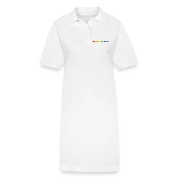 Rainbow Fun Halbkreis - Stanley/Stella Frauen Bio-Polokleid PAIGER - Weiß - Vorne