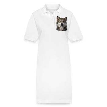 Wolf - Stanley/Stella Frauen Bio-Polokleid PAIGER - Weiß - Vorne