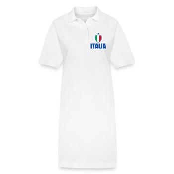 ITALIA | ITALIEN | EURO - Stanley/Stella Frauen Bio-Polokleid PAIGER - Weiß - Vorne