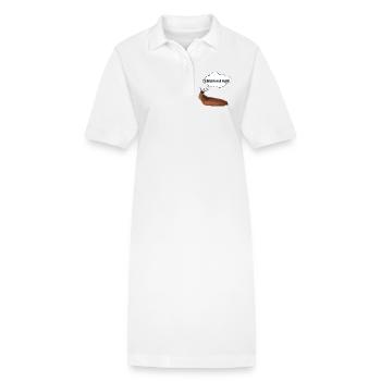 Schleim ned rum ! ART - Stanley/Stella Frauen Bio-Polokleid PAIGER - Weiß - Vorne