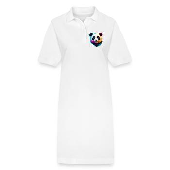 Panda - Stanley/Stella Frauen Bio-Polokleid PAIGER - Weiß - Vorne