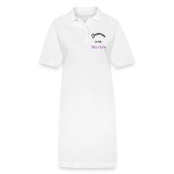 MARIEE. FUTURE MARIEE - Robe polo bio PAIGER Stanley/Stella Femme - blanc - Devant