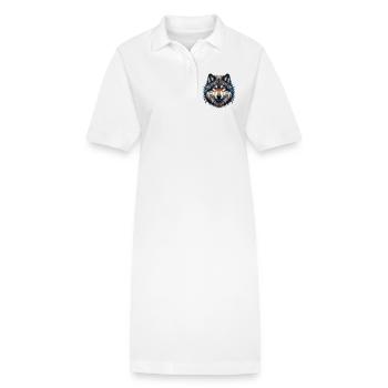 Loup - Robe polo bio PAIGER Stanley/Stella Femme - blanc - Devant