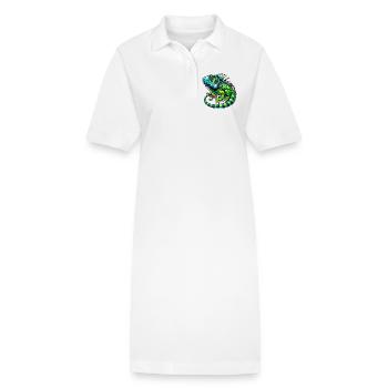 Iguane - Robe polo bio PAIGER Stanley/Stella Femme - blanc - Devant