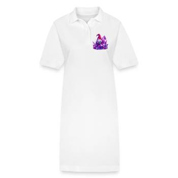 Gnome - Robe polo bio PAIGER Stanley/Stella Femme - blanc - Devant