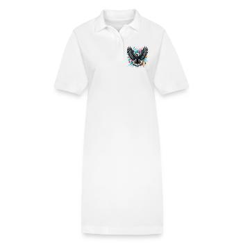 Adler - Stanley/Stella Frauen Bio-Polokleid PAIGER - Weiß - Vorne