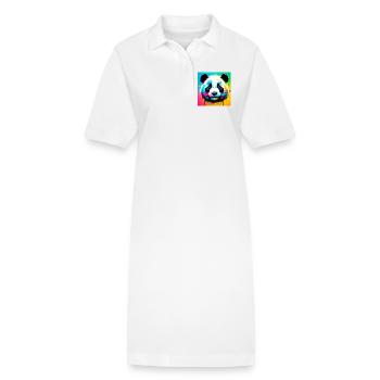 Panda - Stanley/Stella Frauen Bio-Polokleid PAIGER - Weiß - Vorne