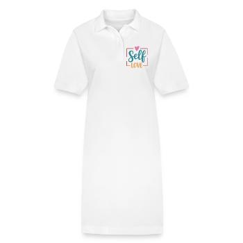 L’amour de soi - Robe polo bio PAIGER Stanley/Stella Femme - blanc - Devant