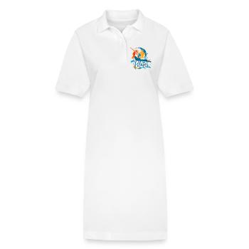 Pilates énergie et souplesse - Robe polo bio PAIGER Stanley/Stella Femme - blanc - Devant
