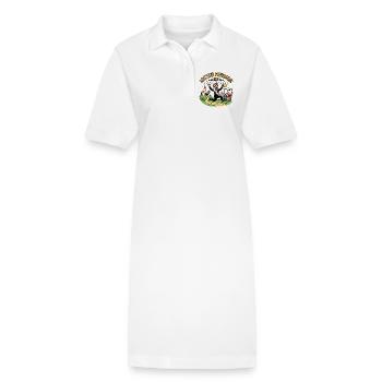 Letzte Ausfahrt JGA Endbaustelle Ehe - Stanley/Stella Frauen Bio-Polokleid PAIGER - Weiß - Vorne