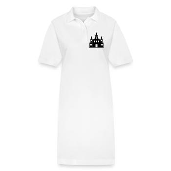 église - Robe polo bio PAIGER Stanley/Stella Femme - blanc - Devant