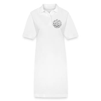 Chez moi, c’est là où je le stationne, Vanlife Camping Design - Robe polo bio PAIGER Stanley/Stella Femme - blanc - Devant