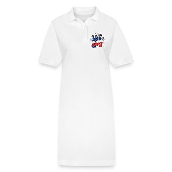 Ici, on Vibre en Bleu Blanc Rouge - Foot - Robe polo bio PAIGER Stanley/Stella Femme - blanc - Devant