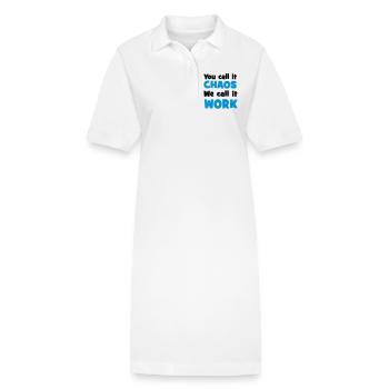 Chaos - Robe polo bio PAIGER Stanley/Stella Femme - blanc - Devant