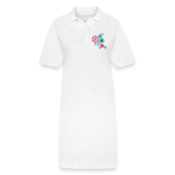 Neun Zahnräder - Stanley/Stella Frauen Bio-Polokleid PAIGER - Weiß - Vorne