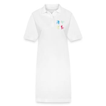 BMX / Bmx / bmx / Geschenkidee / Geburtstag - Stanley/Stella Frauen Bio-Polokleid PAIGER - Weiß - Vorne