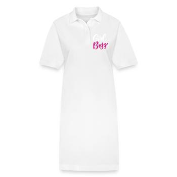 Fille - Robe polo bio PAIGER Stanley/Stella Femme - blanc - Devant