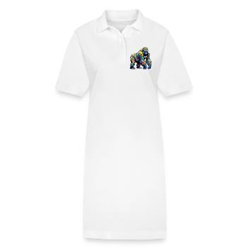 Gorilla - Stanley/Stella Frauen Bio-Polokleid PAIGER - Weiß - Vorne