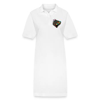 Iguane - Robe polo bio PAIGER Stanley/Stella Femme - blanc - Devant