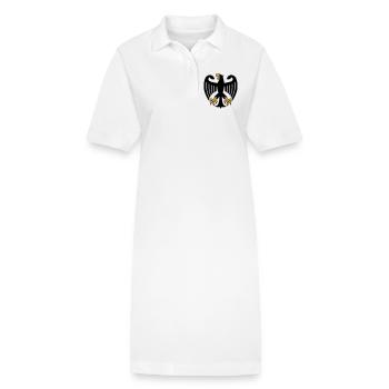 Armoiries de l’aigle de l’Allemagne - Robe polo bio PAIGER Stanley/Stella Femme - blanc - Devant
