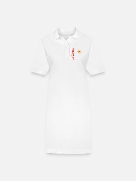 St. Peter-Ording - Stanley/Stella Frauen Bio-Polokleid PAIGER - Weiß