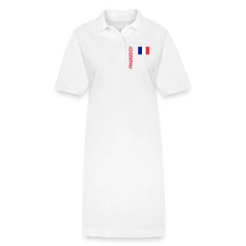 Bordeaux - Stanley/Stella Frauen Bio-Polokleid PAIGER - Weiß - Vorne