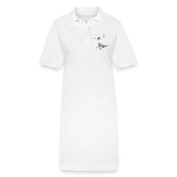 ahoi, maritim - Stanley/Stella Frauen Bio-Polokleid PAIGER - Weiß - Vorne