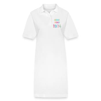 BEST YEAR - Robe polo bio PAIGER Stanley/Stella Femme - blanc - Devant