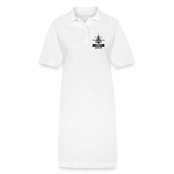 Sylt 54 Grad Nord 8 Grad Ost - Stanley/Stella Frauen Bio-Polokleid PAIGER - Weiß - Vorne