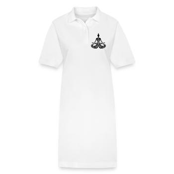 Méditation Flux d’énergie - Robe polo bio PAIGER Stanley/Stella Femme - blanc - Devant