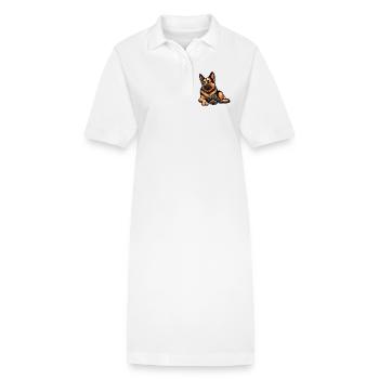 Berger allemand Chiens de berger Chiens de berger - Robe polo bio PAIGER Stanley/Stella Femme - blanc - Devant