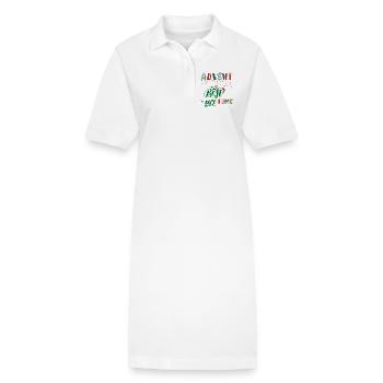 Advent Die Beste Zeit - Stanley/Stella Frauen Bio-Polokleid PAIGER - Weiß - Vorne