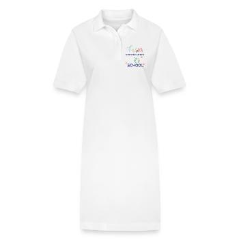 Maternelle - Robe polo bio PAIGER Stanley/Stella Femme - blanc - Devant