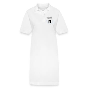 Jubilee N - Robe polo bio PAIGER Stanley/Stella Femme - blanc - Devant