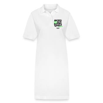 Grundschule Abschluss Shirt ABC - Stanley/Stella Frauen Bio-Polokleid PAIGER - Weiß - Vorne