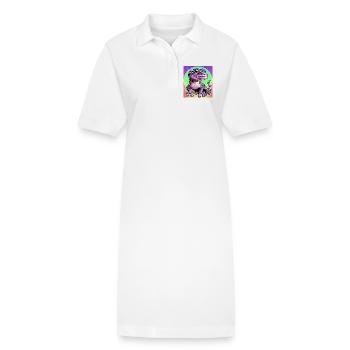 Gecko - Stanley/Stella PAIGER Organic Women’s Polo Dress - white - Front